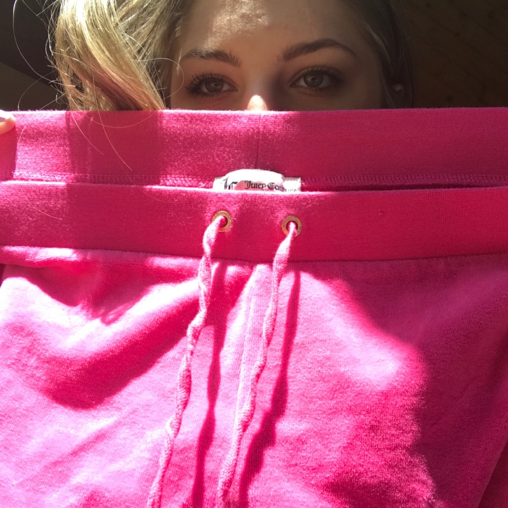 Juicy Couture Pink Velour Joggers